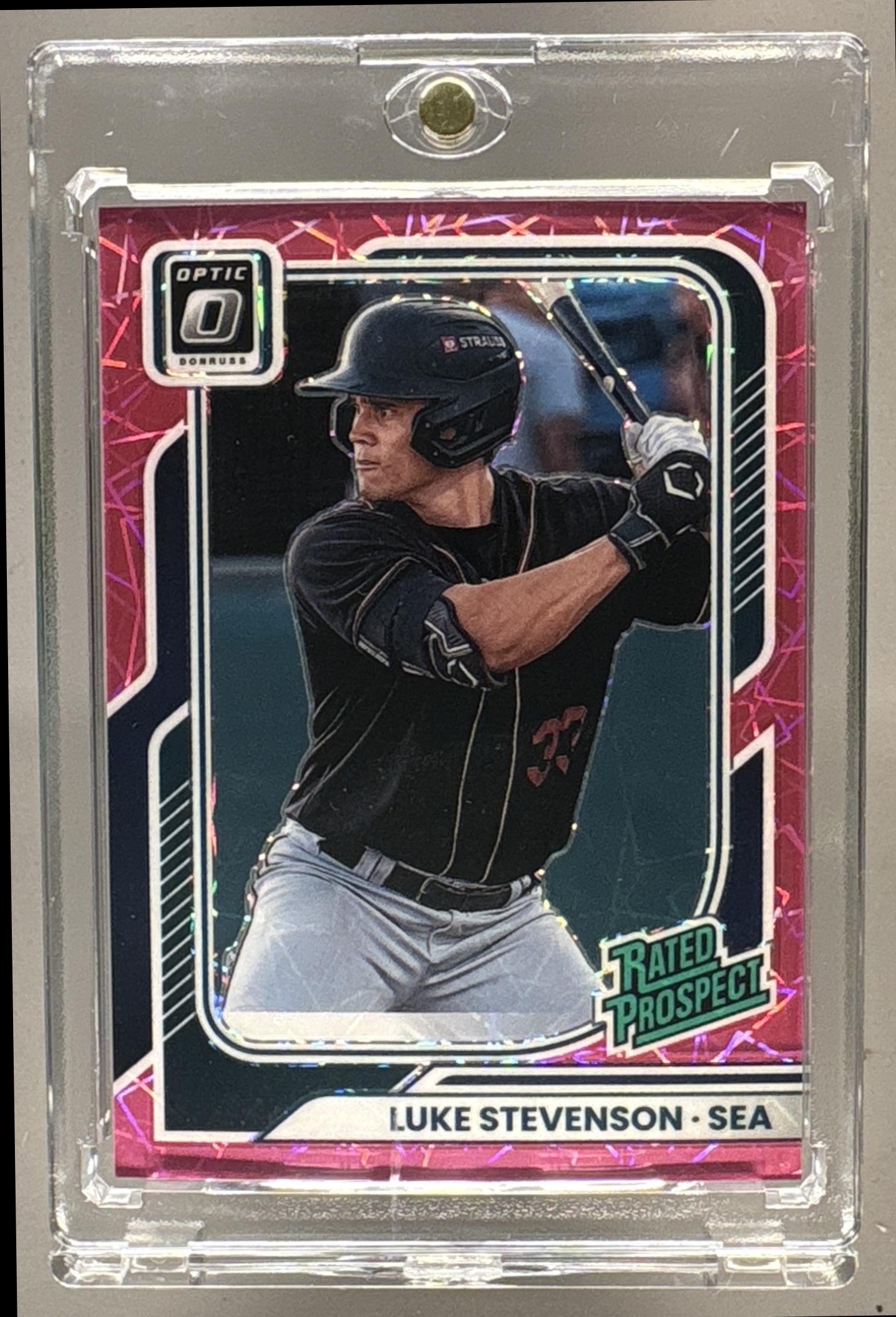 2026 PANINI DONRUSS LUKE STEVENSON #142 RATED PROSPECTS OPTIC ORANGE SCOPE /79