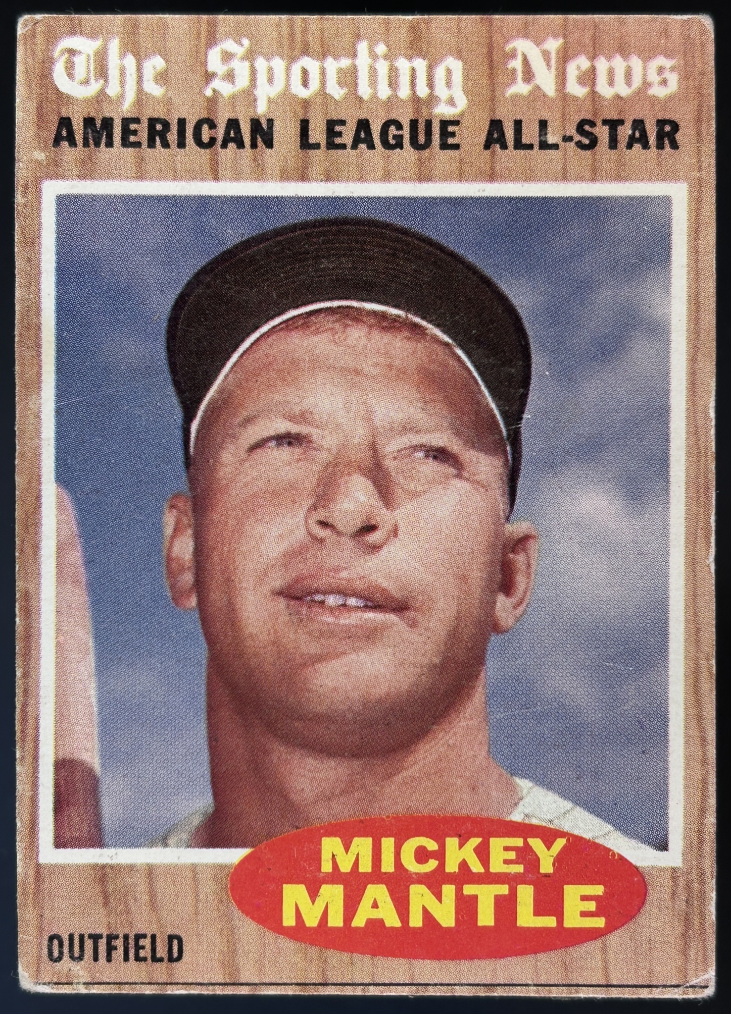 Card image for 1962 TOPPS MICKEY MANTLE #471 ALL-STAR NEW YORK YANKEES