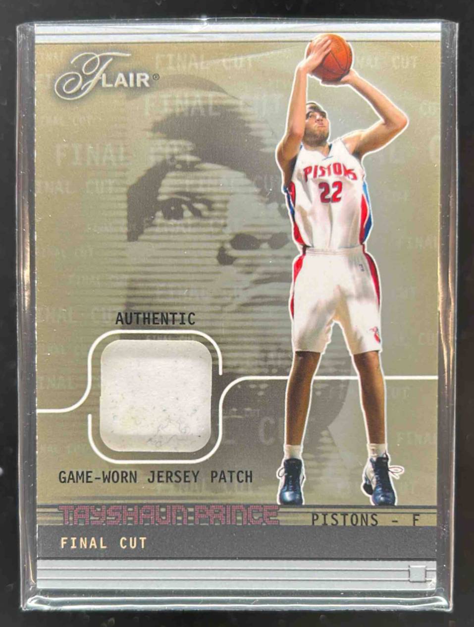 Card image for 2003 FLAIR TAYSHAUN PRINCE A CUT ABOVE FINAL /50 #FC-TP FLEER BANKRUPTCY PROOF