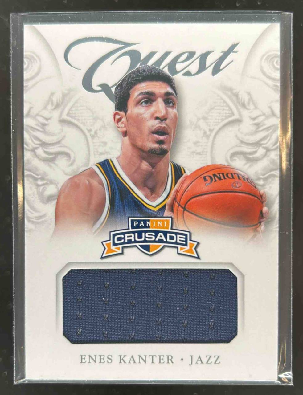 Card image for 2012-13 PANINI CRUSADE ENES KANTER QUEST MEMORABILIA #25 RC ROOKIE UTAH JAZZ