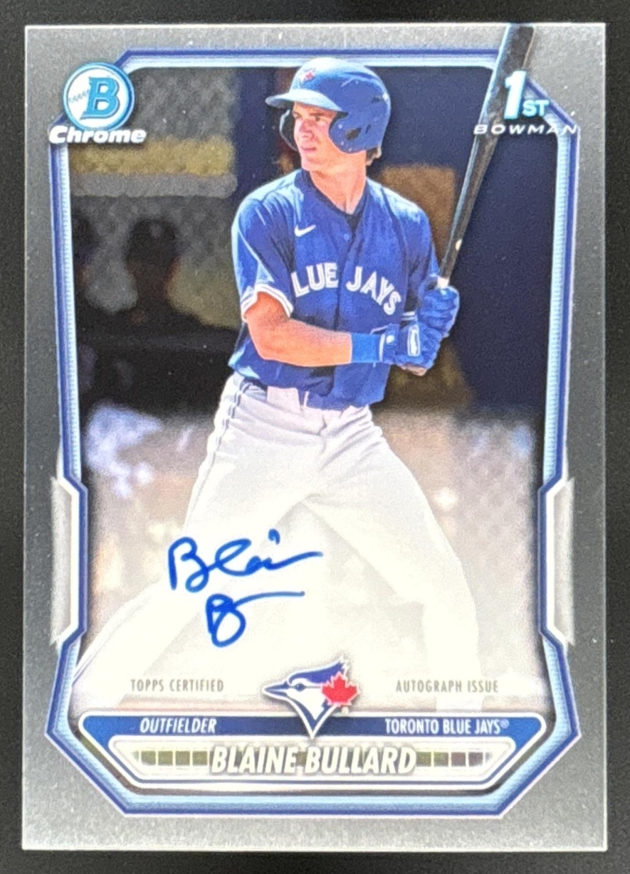 Card image for Blaine Bullard 2026 Bowman Chrome Prospect Auto Toronto Blue Jays