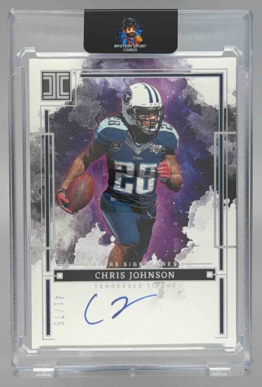 Card image for 2024 Panini Impeccable Chris Johnson Illustrious Ink /75 #ILL-CJN Auto Titans