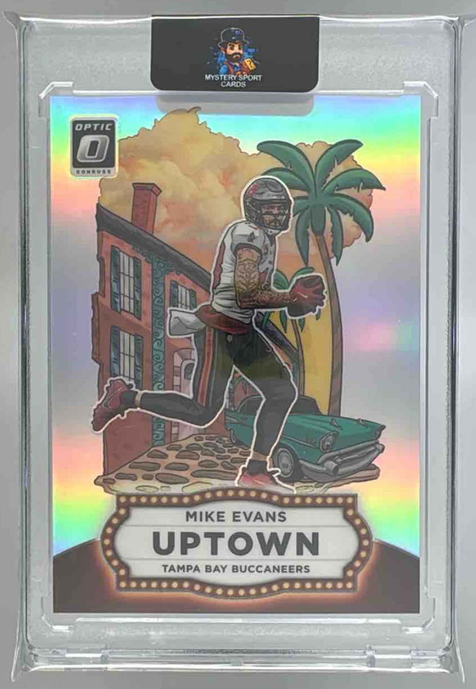 Card image for 2025 Panini Football Donruss Optic Mike Evans Uptown #15 Tampa Bay Buccaneers