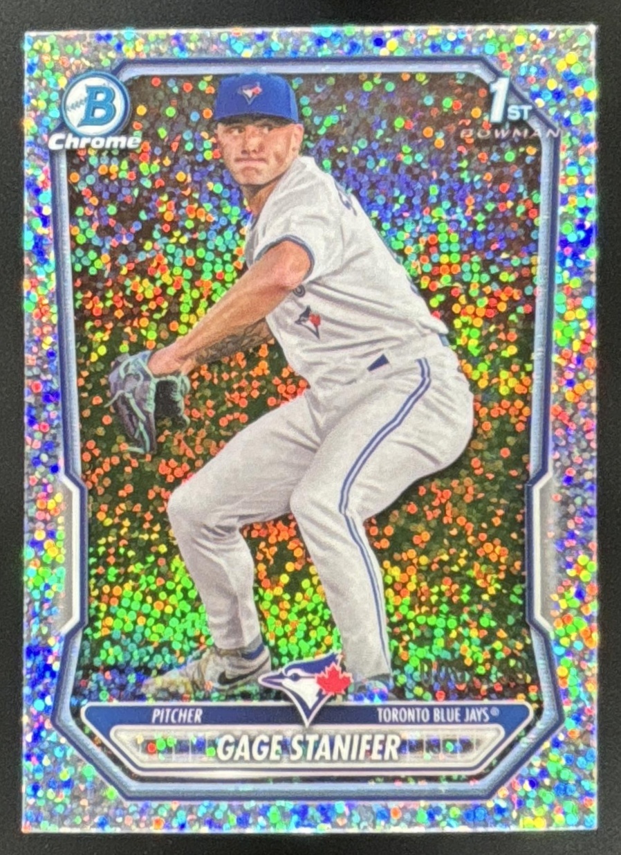 Card image for 2026 Bowman Gage Stanifer Chrome Speckle Refractor /299 1st Prospect