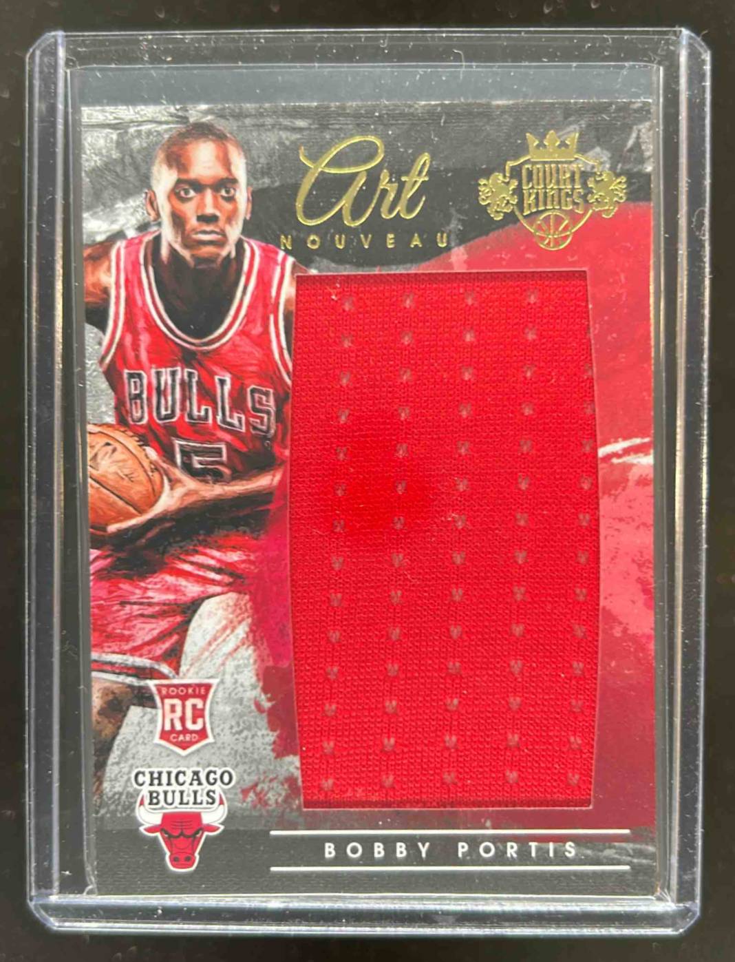 Card image for 2015-16 PANINI COURT KINGS BOBBY PORTIS ART NOUVEAU /299 #22 RC CHICAGO BULLS