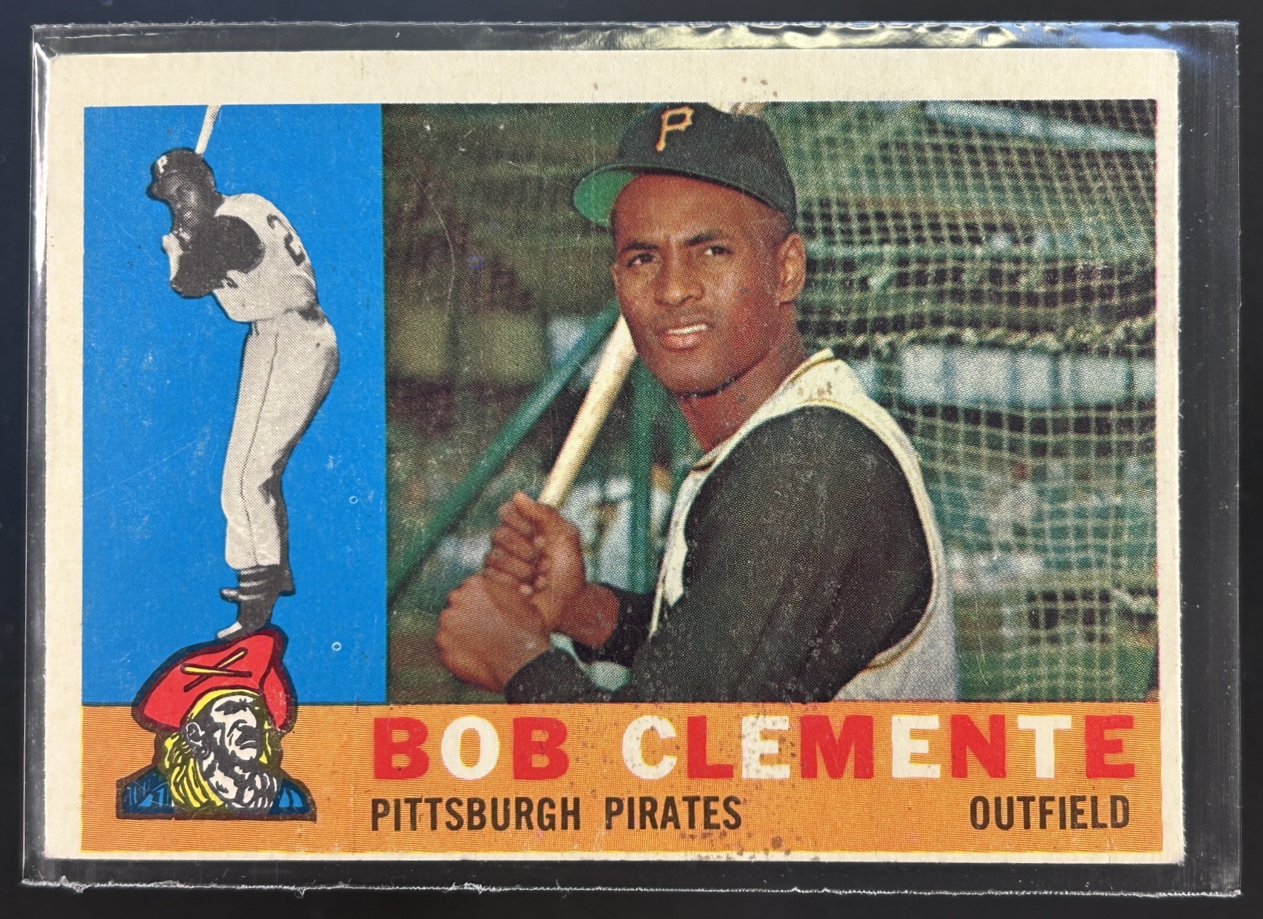 Card image for 1960 TOPPS ROBERTO BOB CLEMENTE #326 PITTSBURGH PIRATES