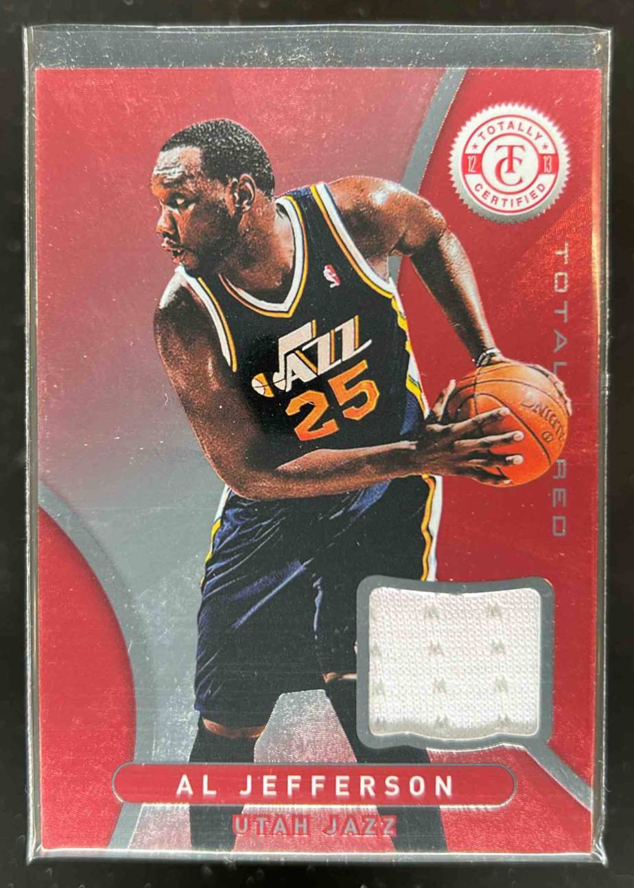 Card image for 2012-13 PANINI TOTALLY CERTIFIED AL JEFFERSON RED MEMORABILIA #5 UTAH JAZZ