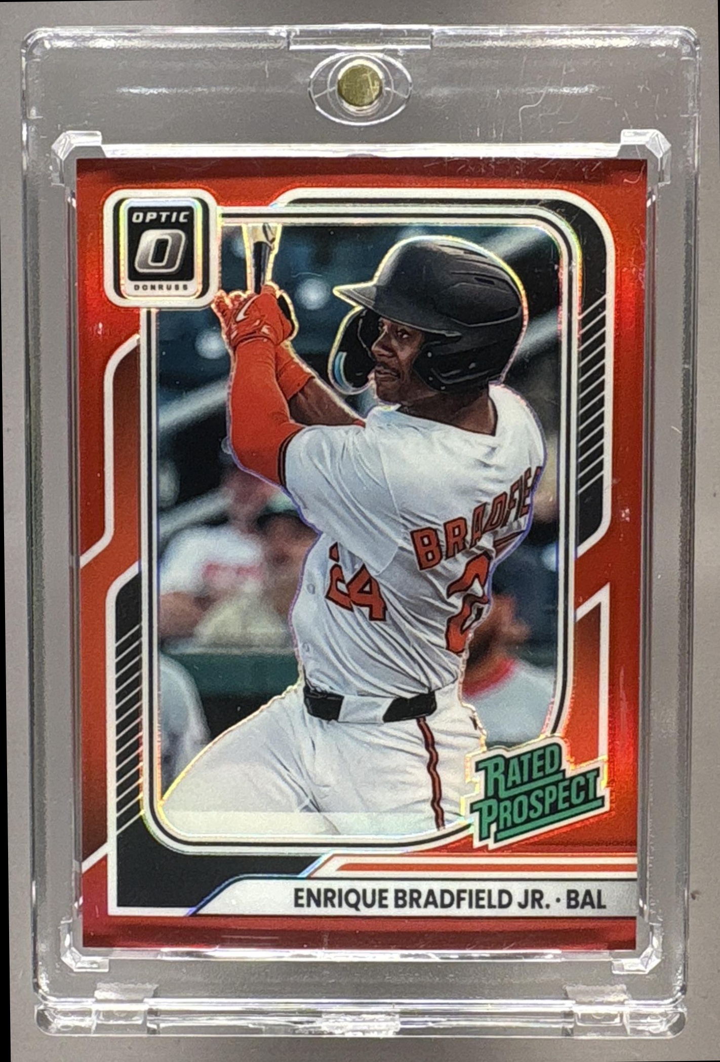 2026 PANINI DONRUSS ENRIQUE BRADFIELD JR. #147 RATED PROSPECTS OPTIC RED /99