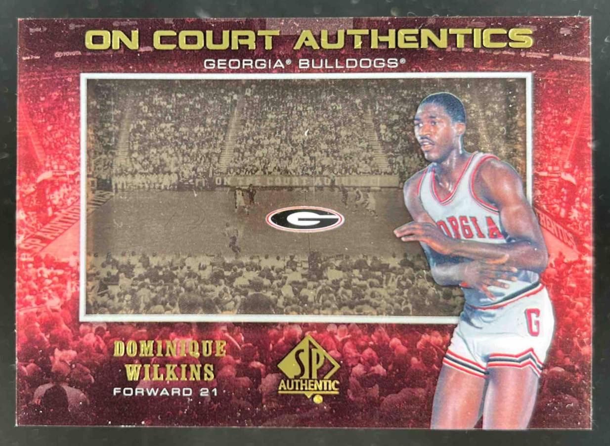 Card image for 2013-14 SP Authentic Dominique Wilkins On Court Authentics #OCA-DW