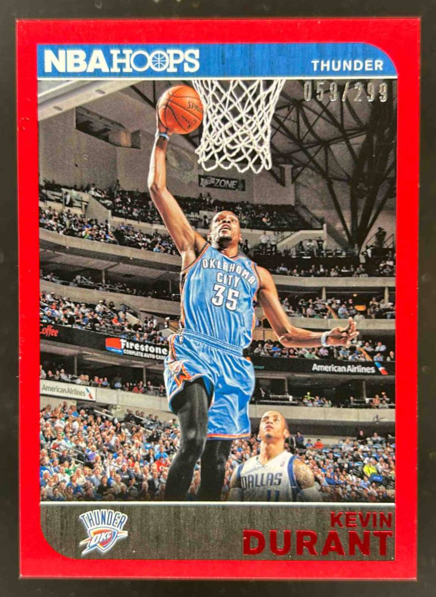 Card image for 2014-15 PANINI HOOPS KEVIN DURANT RED /299 #212 OKLAHOMA CITY THUNDER