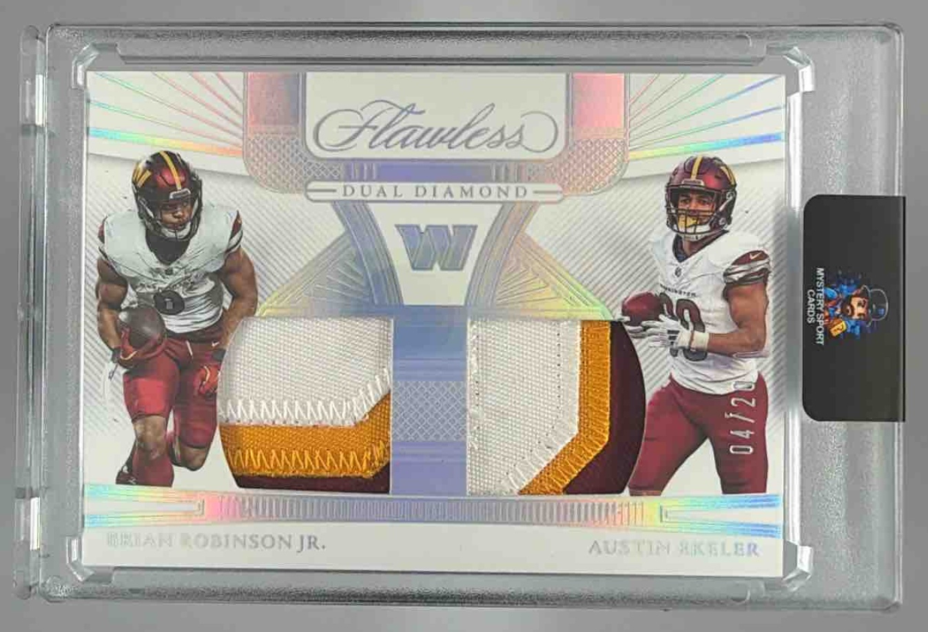 Card image for 2023 Panini Football Flawless Brian Robinson Jr./20 #69 Washington Commanders