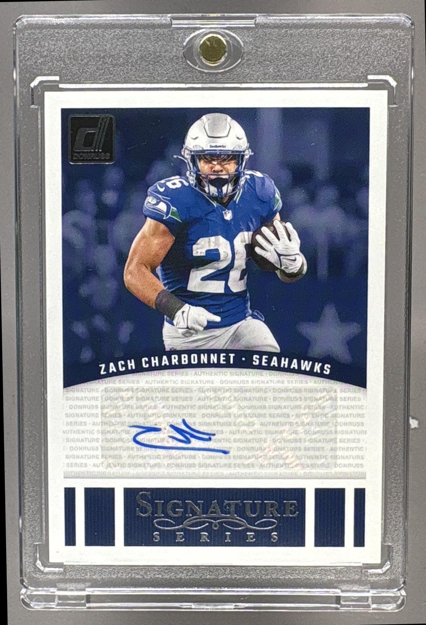 2024 PANINI DONRUSS ZACH CHARBONNET #SSE-ZCH SIGNATURE SERIES AUTO SEAHAWKS