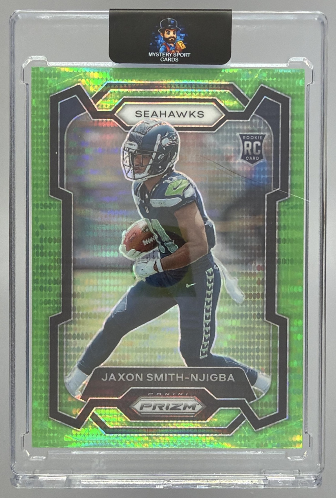 Card image for 2023 Panini Football Prizm Jaxon Smith-Njigba #390 RC Seattle Seahawks