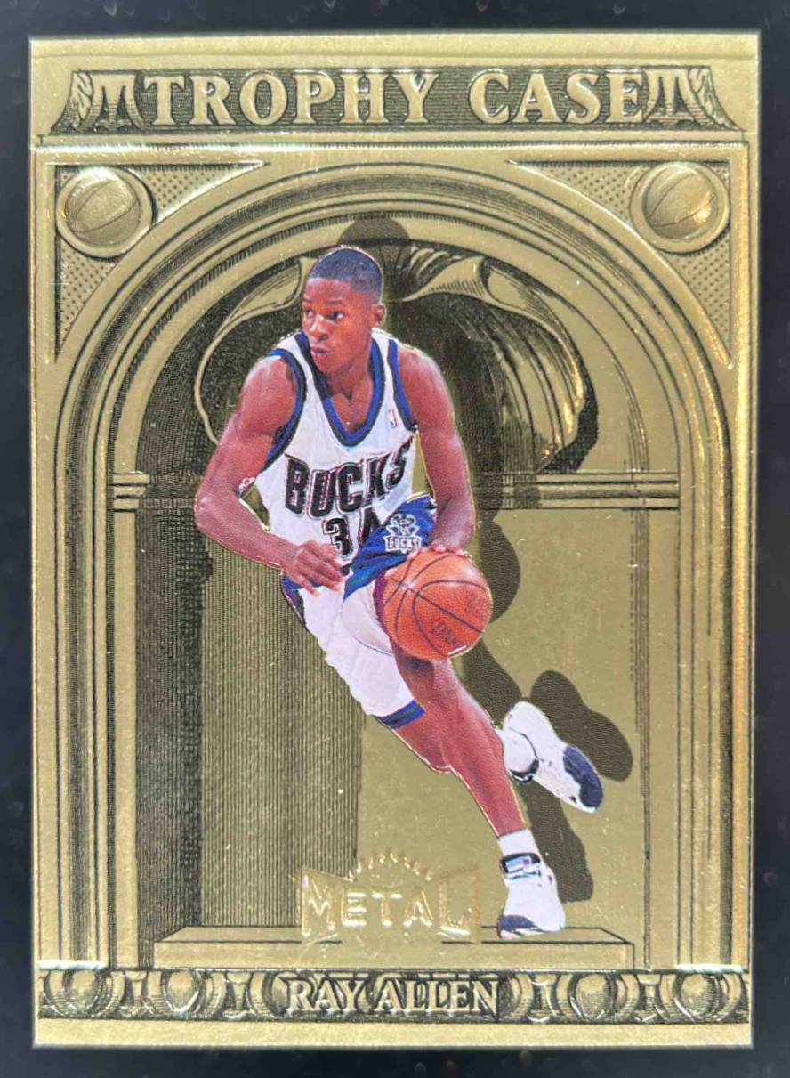 Card image for 1997-98 Skybox Metal Universe Championship Ray Allen Trophy Case #5 TC