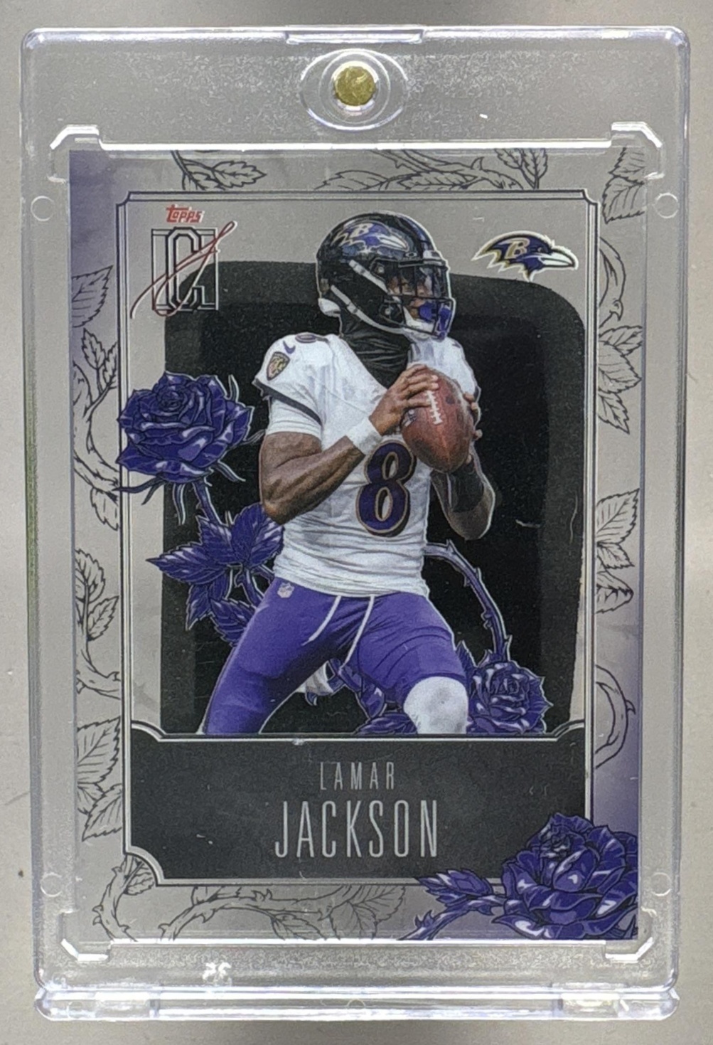 2025 TOPPS SIGNATURE CLASS LAMAR JACKSON #ROSES-4 ROSES SP RAVENS