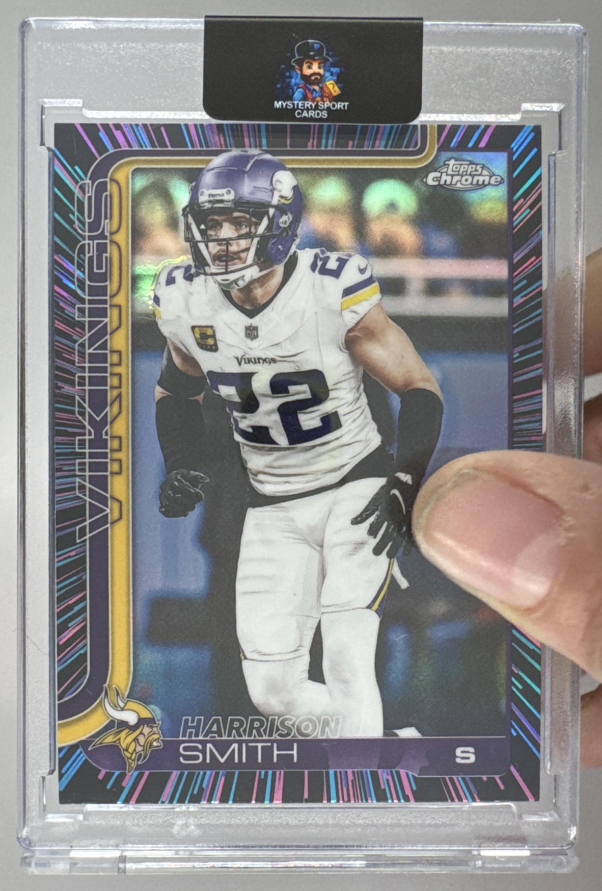 Card image for 2025 Topps Football Chrome Harrison Smith #204 Minnesota Vikings