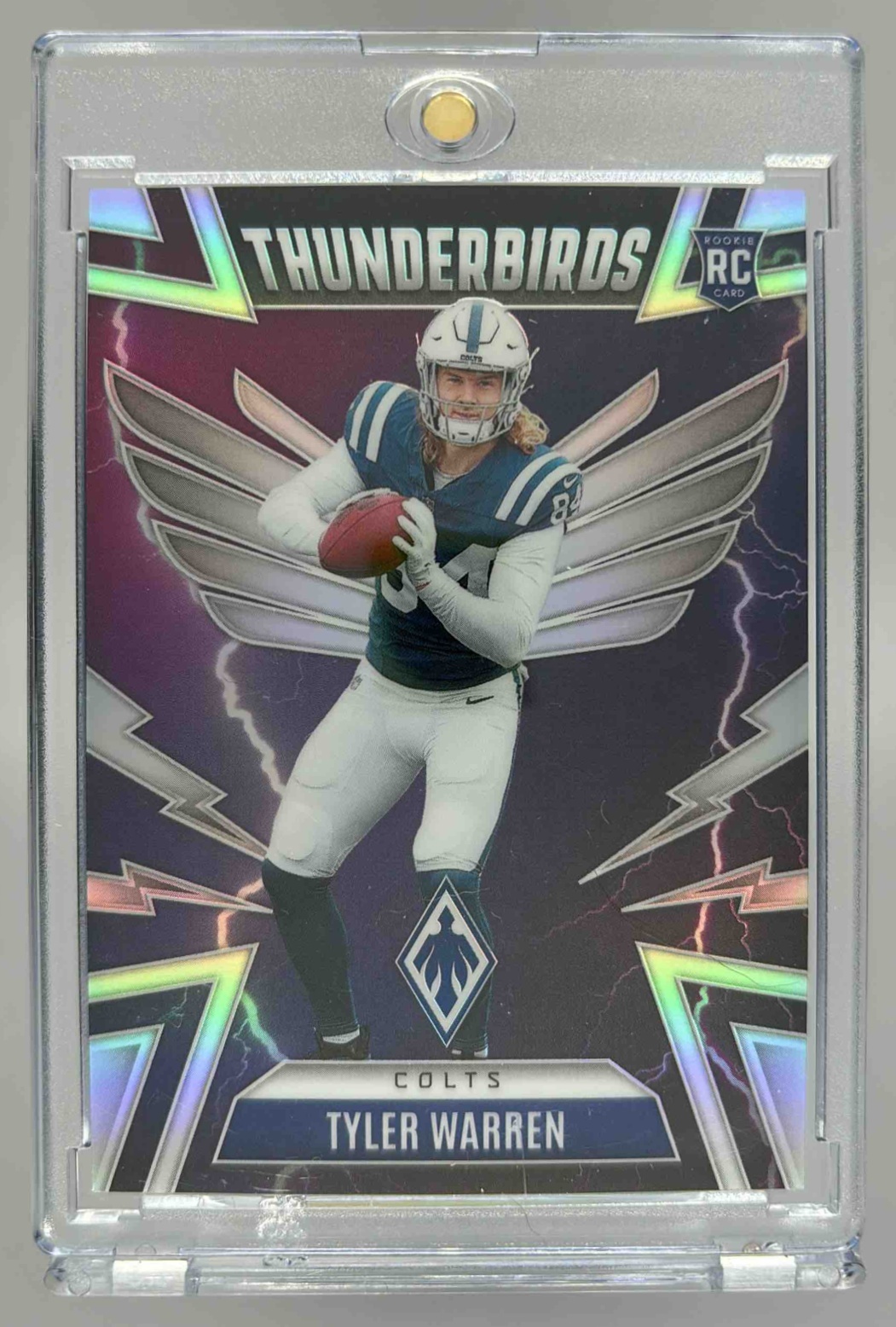 Card image for 2025 Panini Football Phoenix Tyler Warren Thunderbirds #21 RC Indianapolis Colts