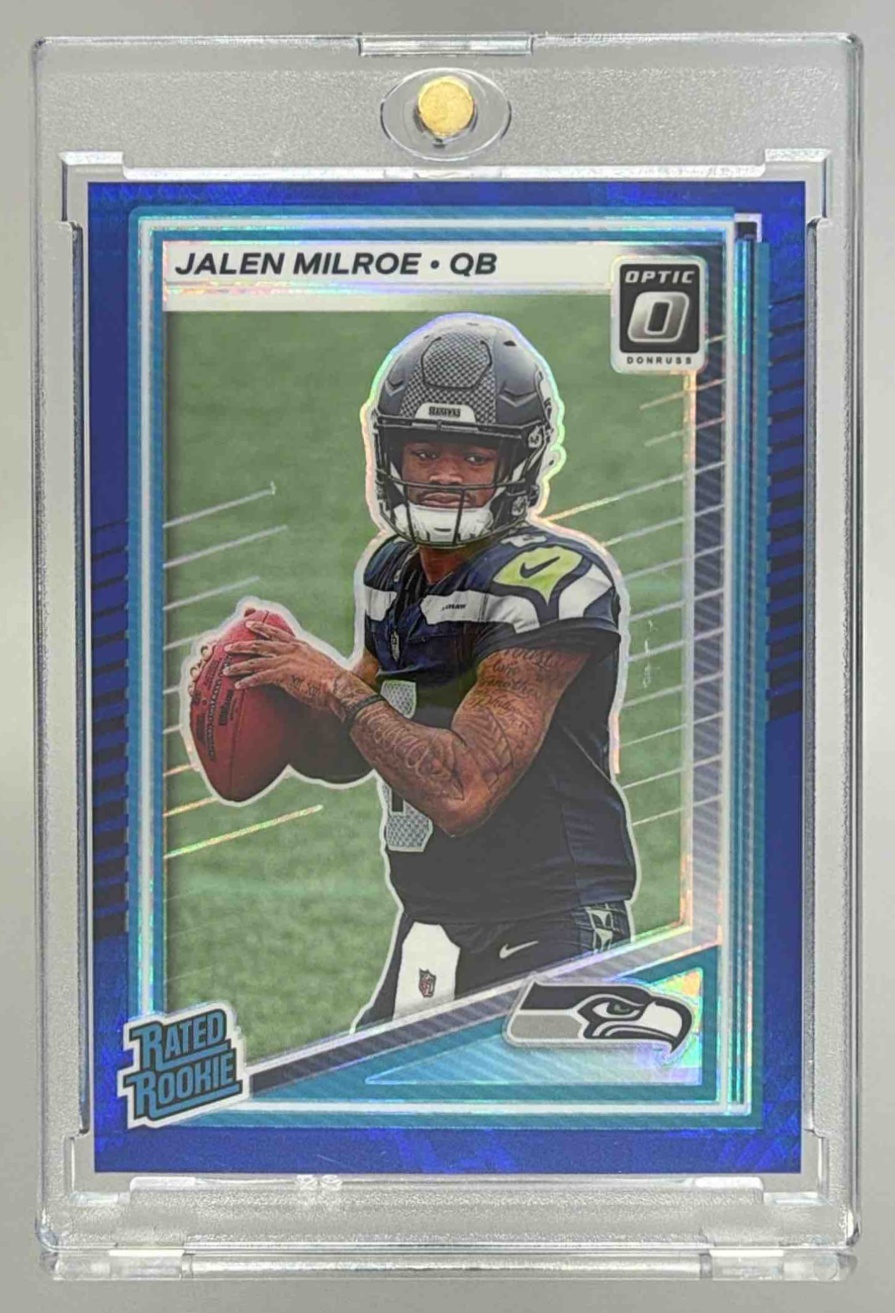 Card image for 2025 Panini Donruss Optic Jalen Milroe Rated Rookie #253 Seahawks
