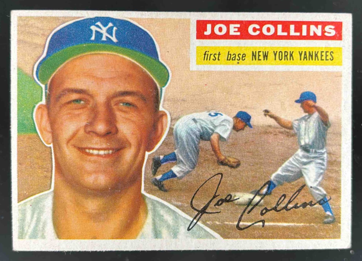 Card image for 1956 TOPPS BASEBALL JOE COLLINS #21B NEW YORK YANKEES