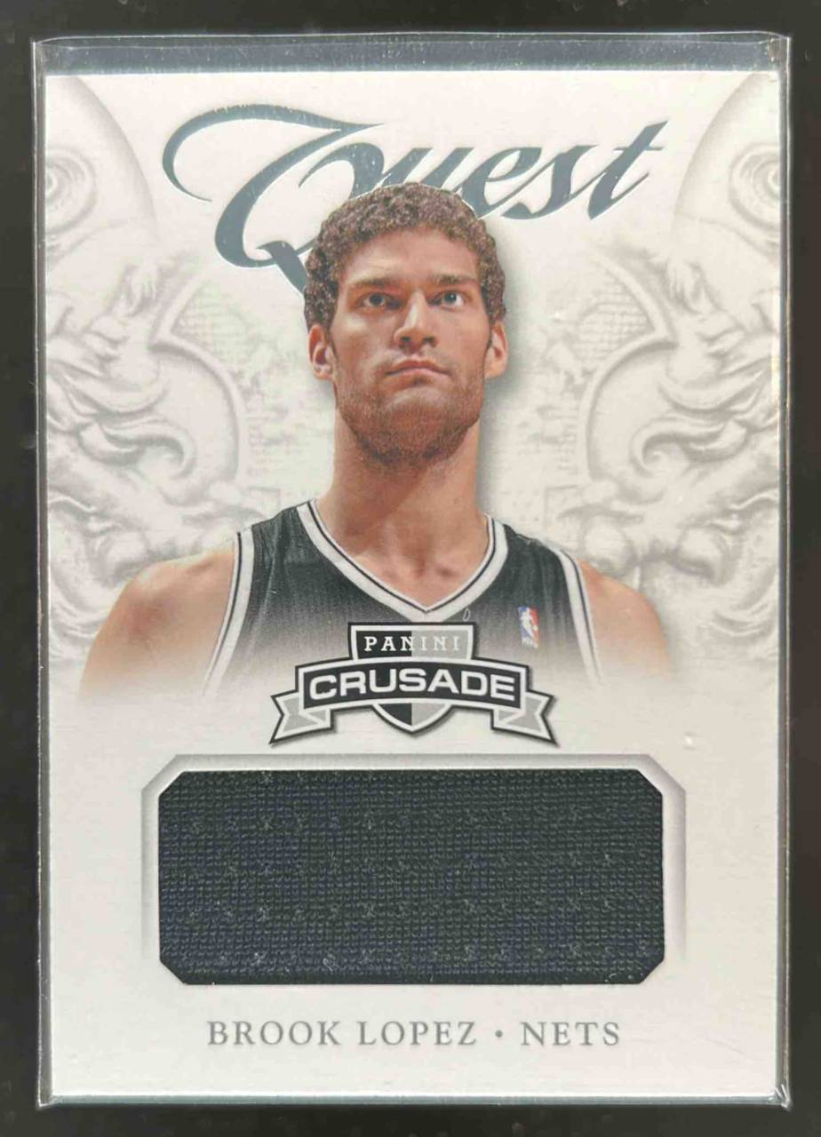 Card image for 2012-13 PANINI CRUSADE BROOK LOPEZ QUEST MEMORABILIA #17