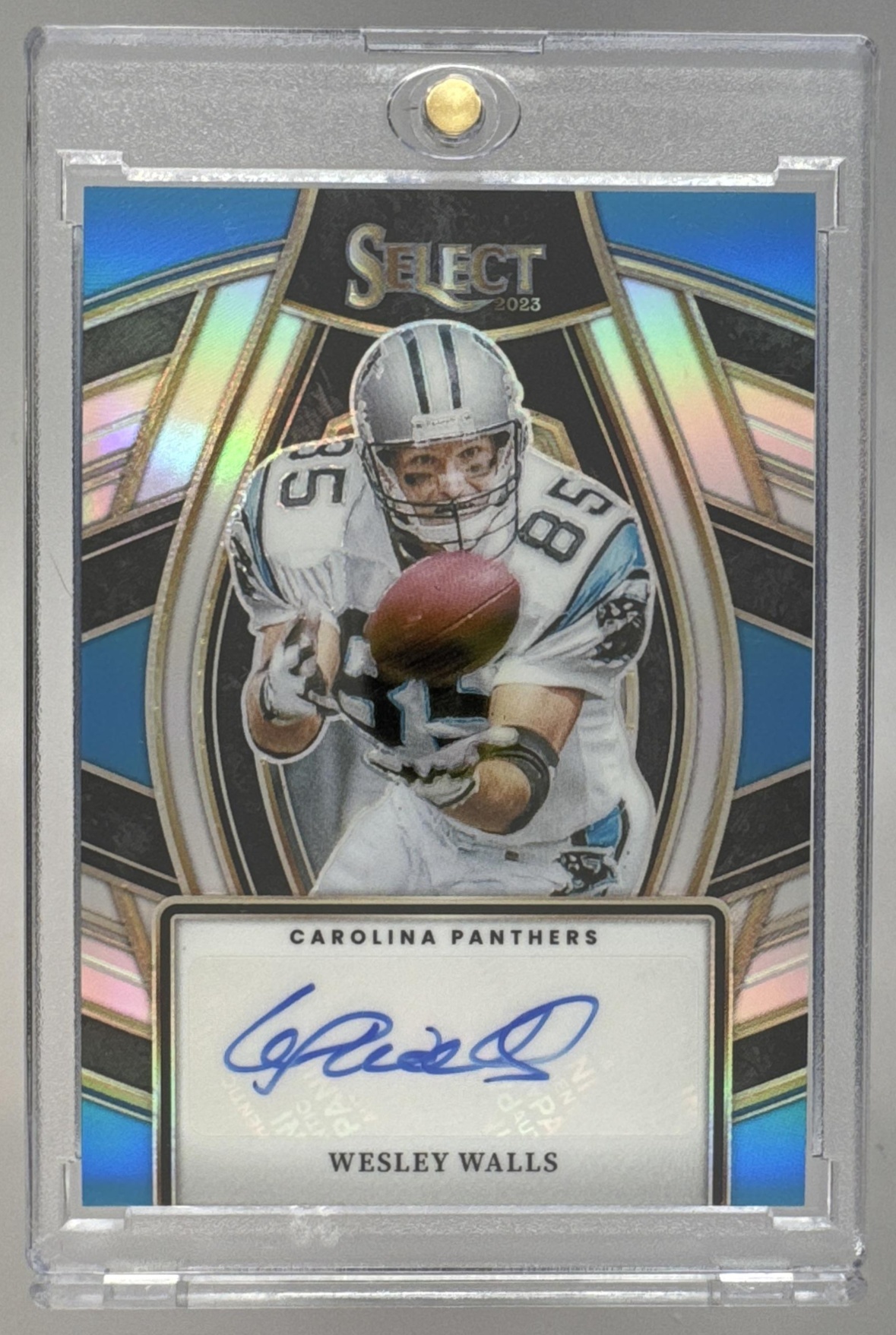 Card image for 2023 Panini Select Wesley Walls Signatures Prizm #SELS-WWA Auto Panthers