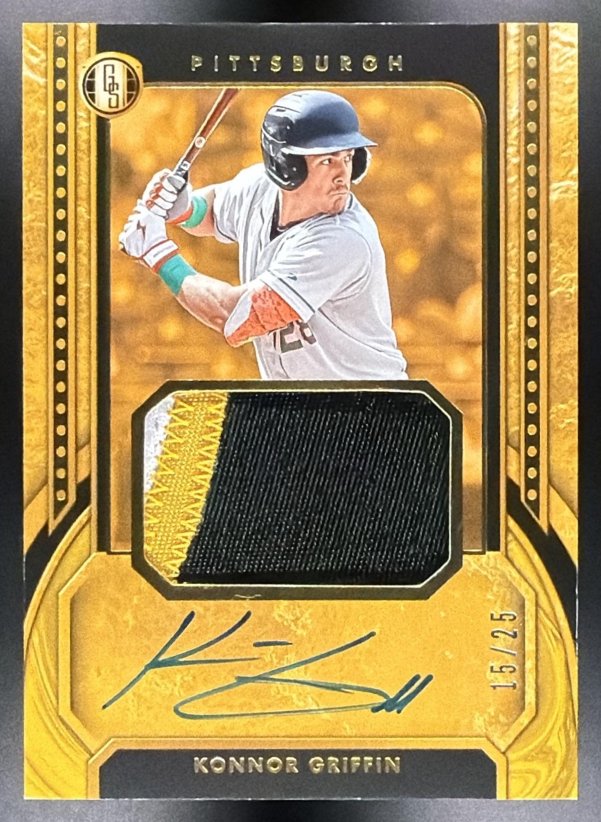 Konnor Griffin 2026 Immaculate Gold Standard Patch Auto #9 Gold /25 Pirates