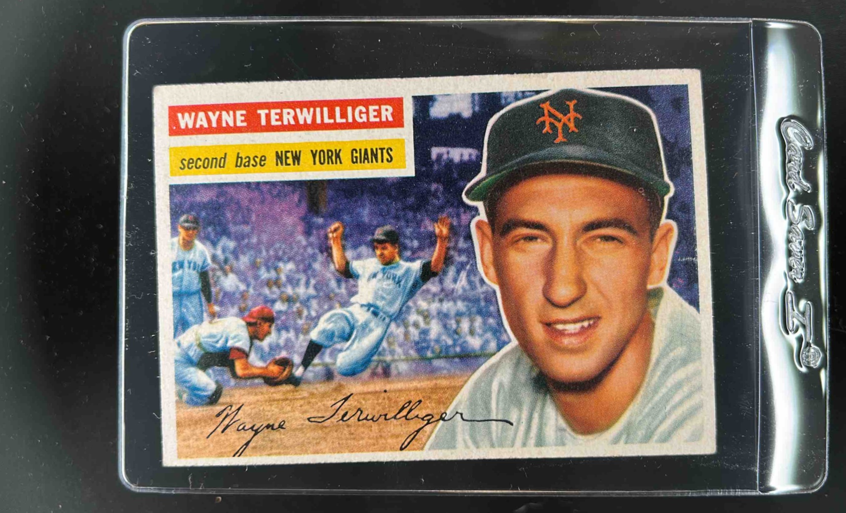 Card image for 1956 TOPPS BASEBALL WAYNE TERWILLIGER #73A NEW YORK GIANTS