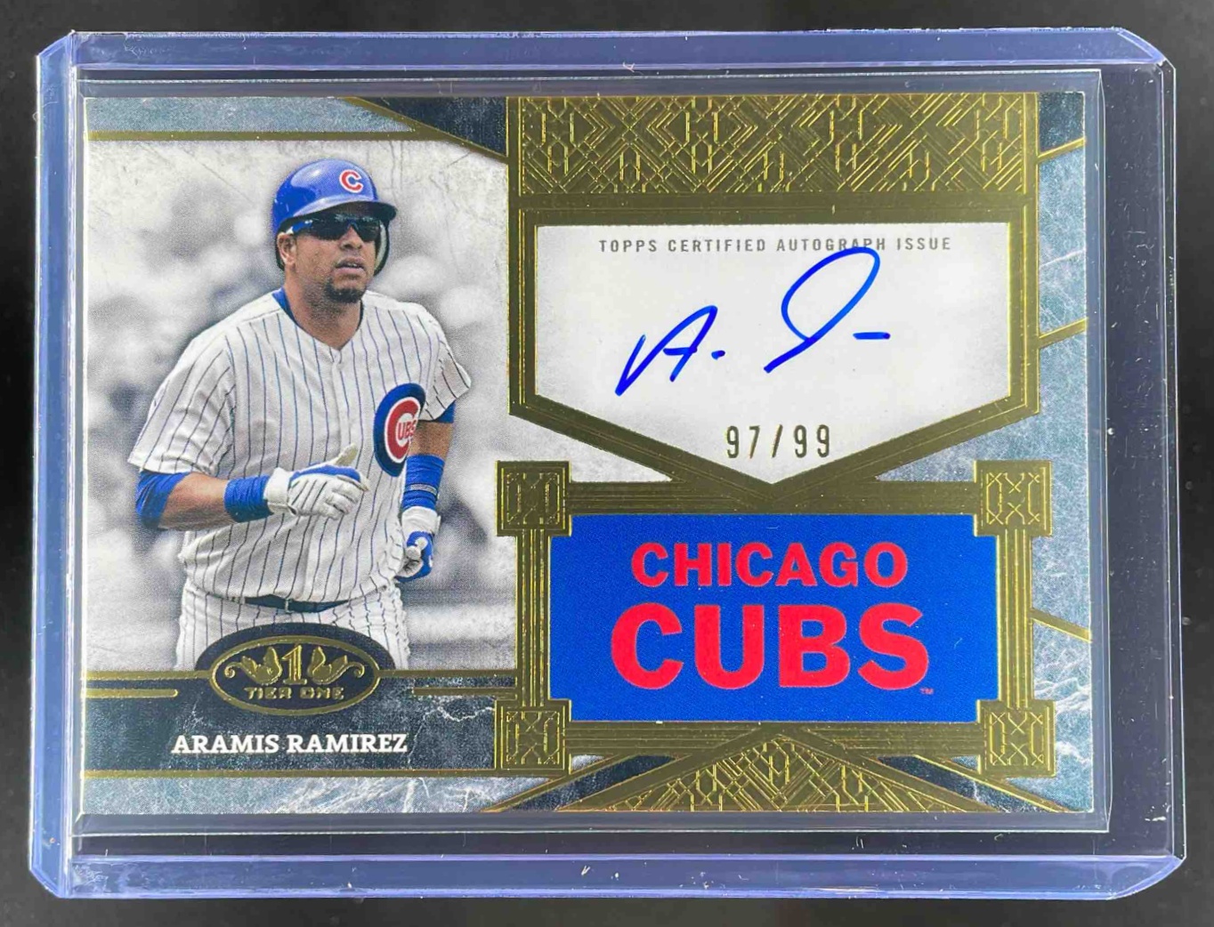 Card image for 2025 Topps Tier One Aramis Ramirez Top Shelf Signatures #TSS-AR Auto