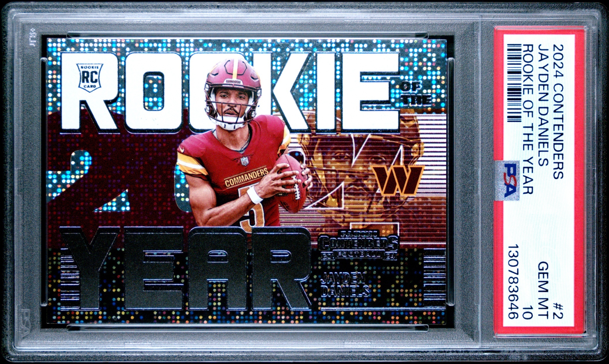 Card image for 2025 Panini Football Honors Jayden Daniels /99 #32 Washington Commanders