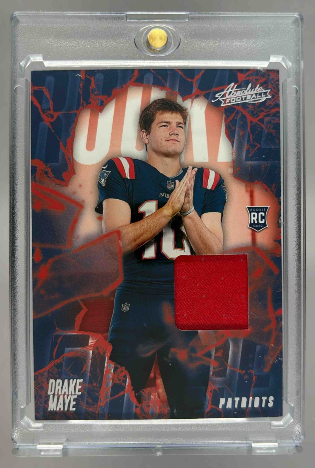 Card image for 2024 Panini Football Absolute Drake Maye Rookie Force #RF-DME RC MEM
