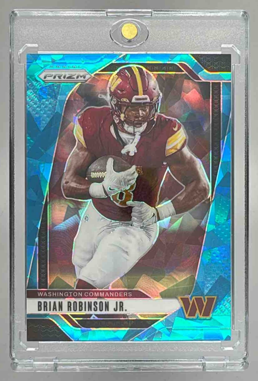 Card image for 2024 Panini Prizm Brian Robinson Jr. Purple Wave /99 #288 Commanders