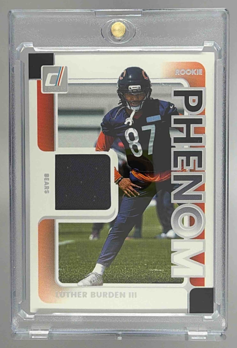 Card image for 2025 Panini Donruss Luther Burden III Rookie Phenom Jerseys #RPJ-LBN MEM RC Bears