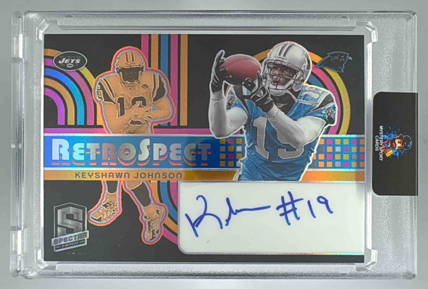 Card image for 2024 Panini Football Spectra Keyshawn Johnson RetroSpect Auto /49 #RSA-KJN