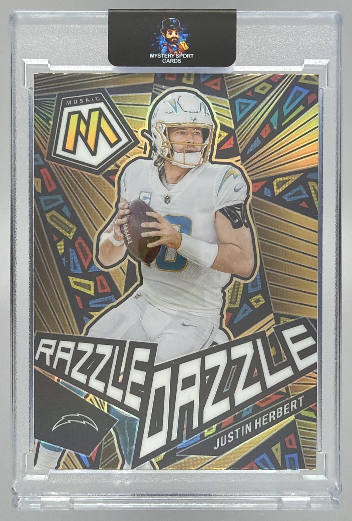 Card image for 2023 Panini Football Prizm Justin Herbert #158 Los Angeles Chargers