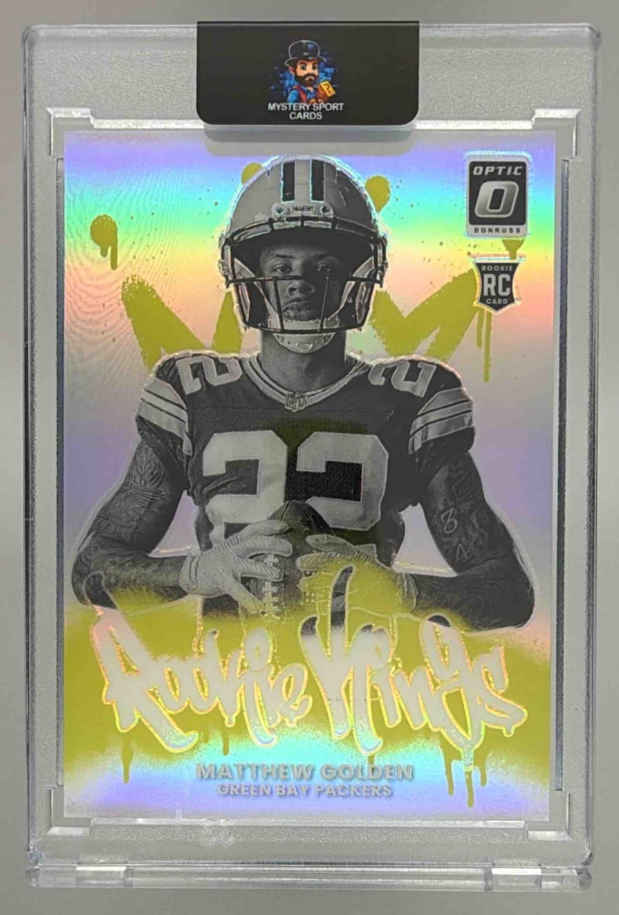 Card image for 2025 Panini Donruss Optic Matthew Golden Rookie Recruits #8 RC Packers