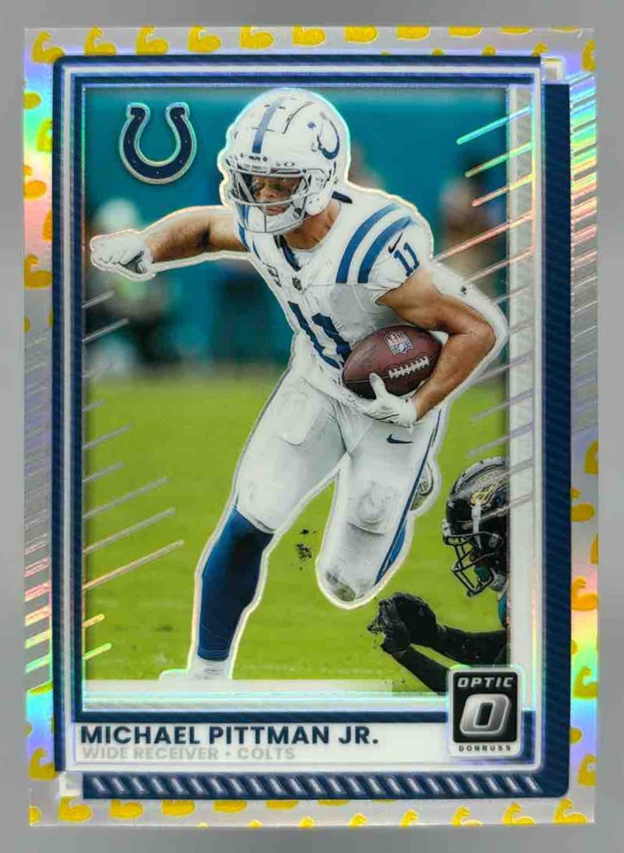 Card image for 2025 Panini Donruss Optic Michael Pittman Jr. Flex Prizm /199 #131 Colts