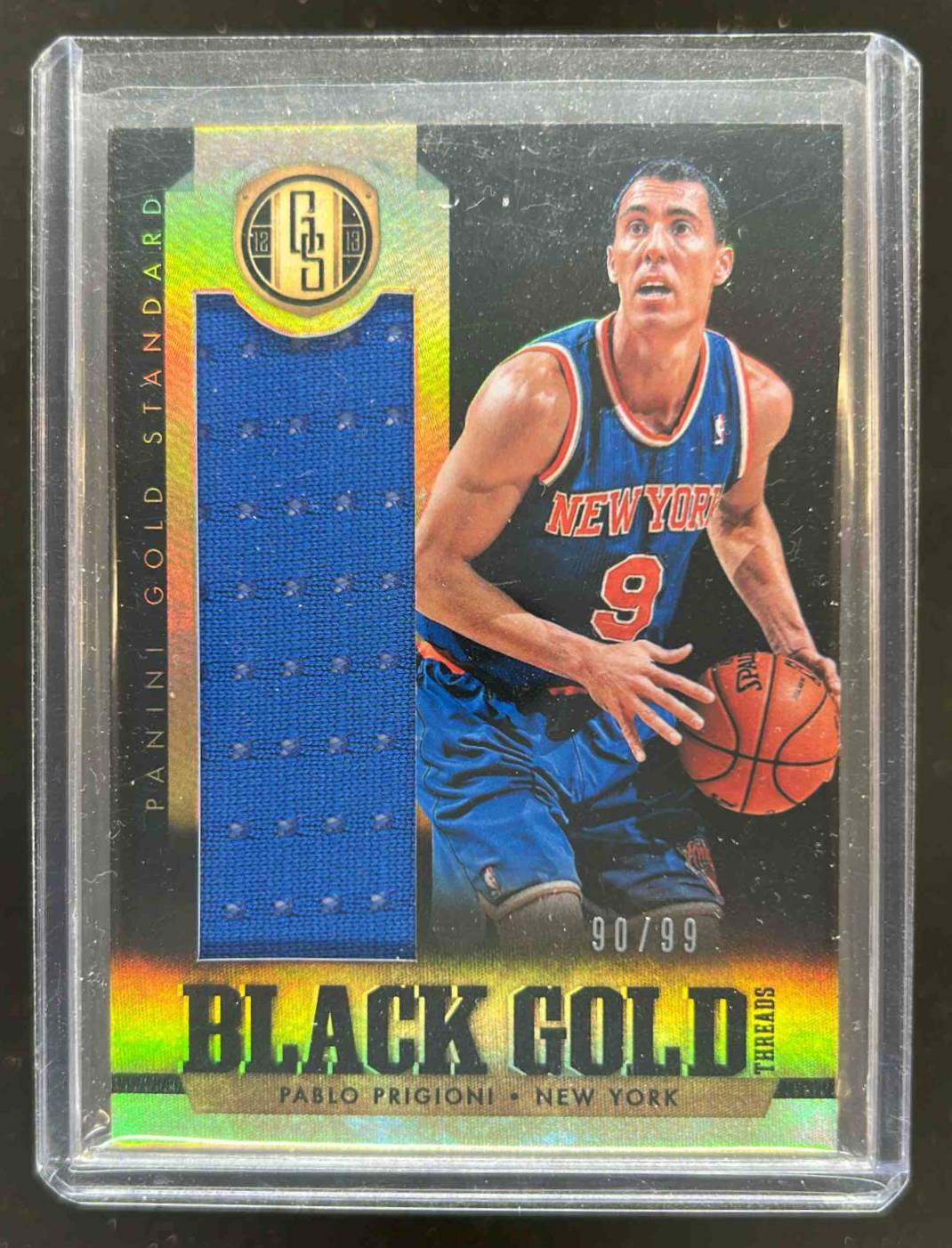 Card image for 2012-13 Panini Gold Standard Pablo Prigioni Black Threads 90 /99 #71 RC Rookie