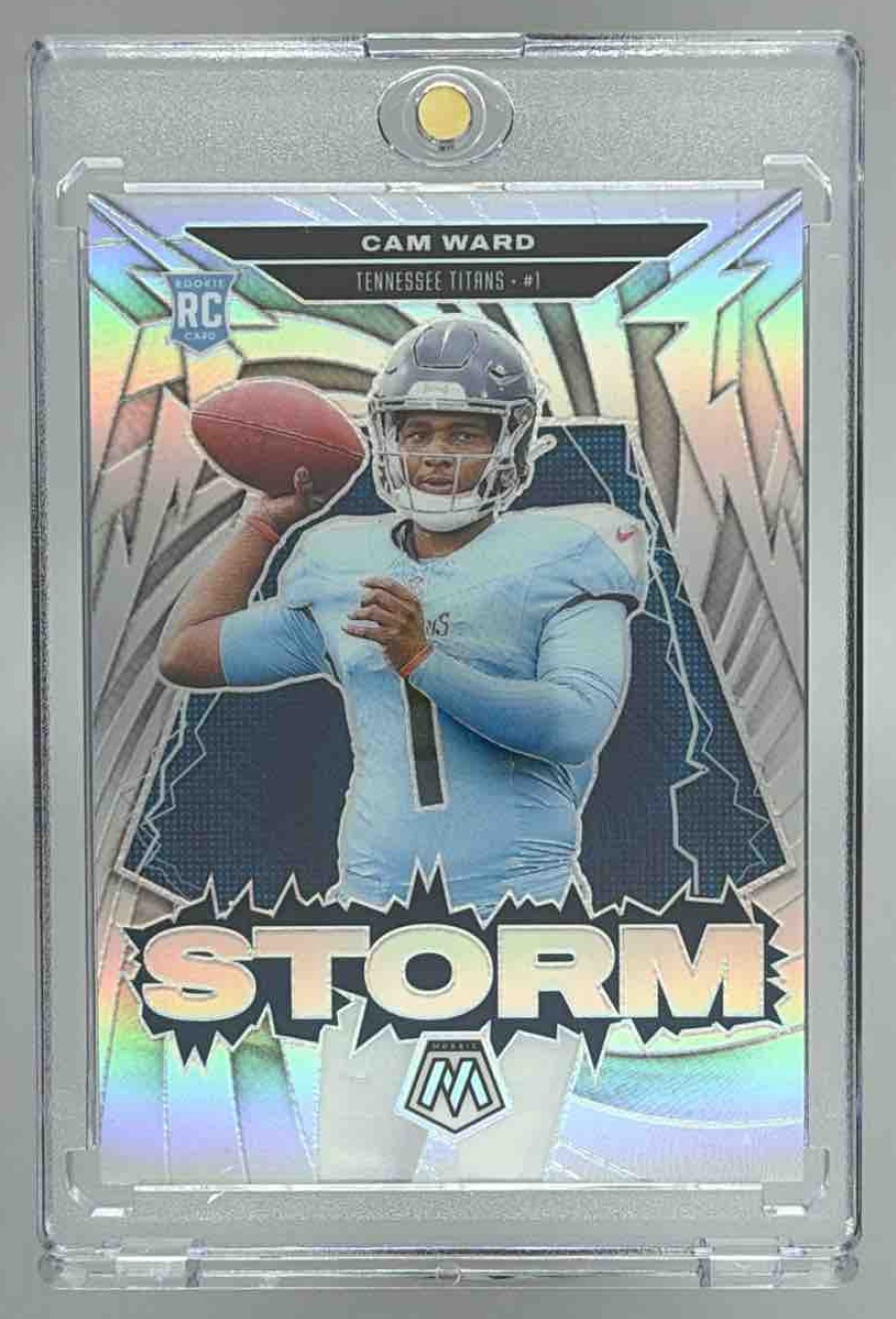 Card image for 2025 Panini Football Mosaic Jalen Hurts Center Stage #22 Philadelphia Eagles