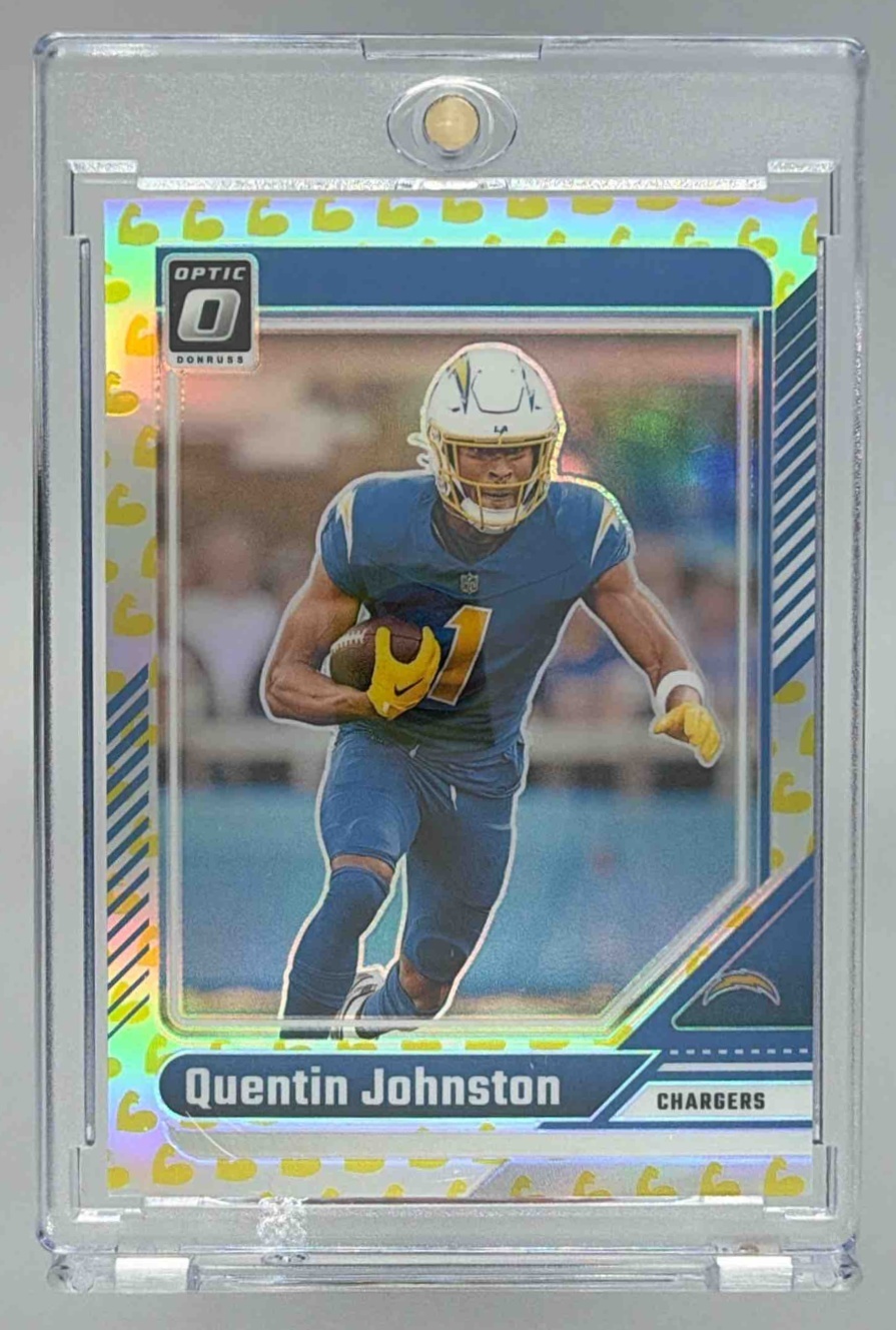 Card image for 2024 Panini Donruss Optic Quentin Johnston Flex /149 #108 Chargers