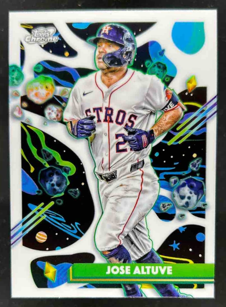 Card image for Jose Altuve 2025 Topps Cosmic Chrome White Hole Refractor