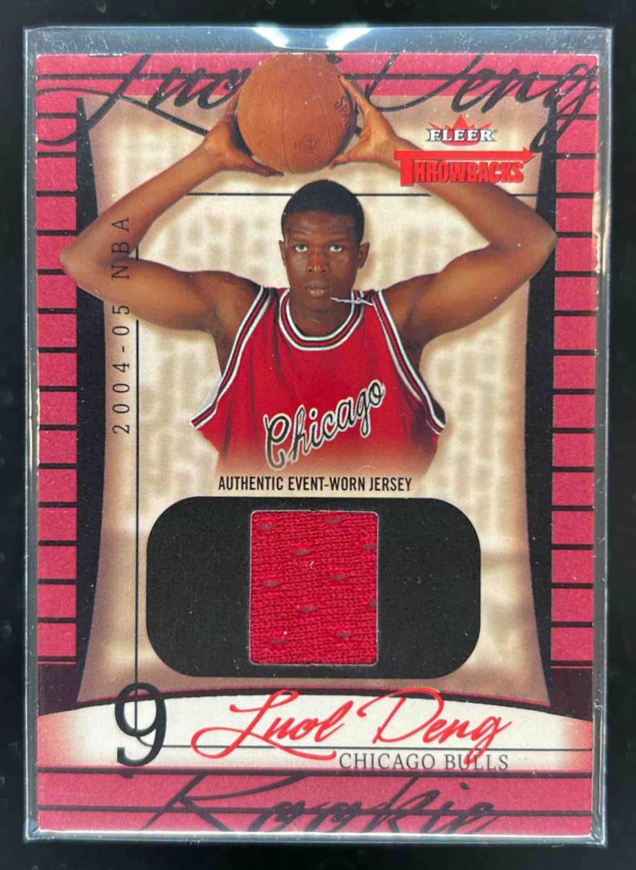 Card image for 2004-05 FLEER THROWBACKS LUOL DENG /499 #82 MEM RC ROOKIE CHICAGO BULLS