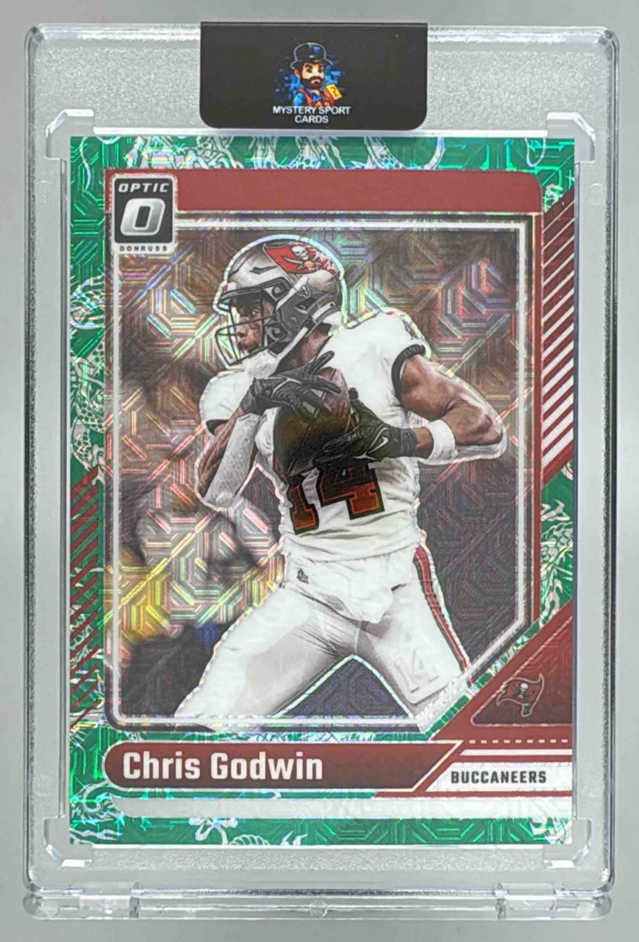 Card image for 2024 Panini Donruss Optic Chris Godwin Dragon /24 #187 Buccaneers