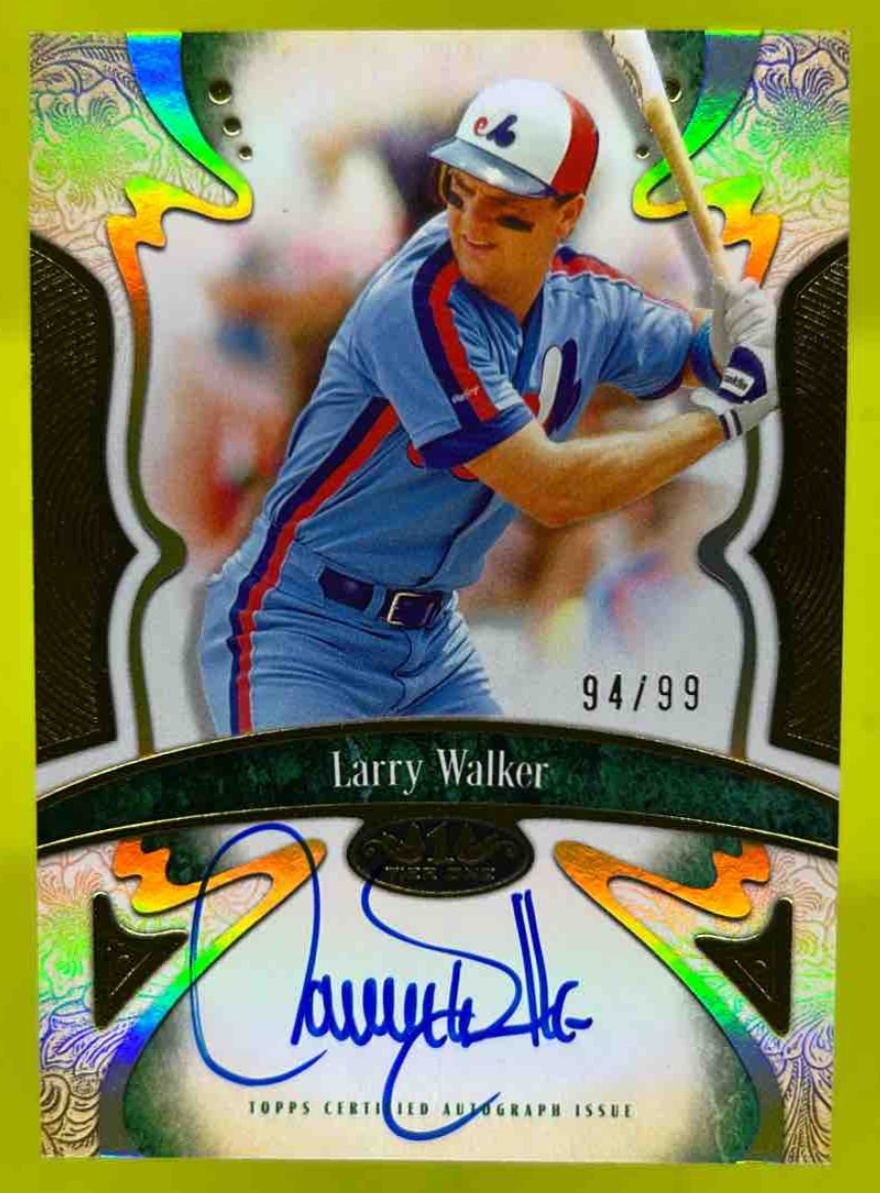 Card image for Larry Walker 2026 Topps Baseball Tier One Connoisseurs Auto /199 Montreal Expos
