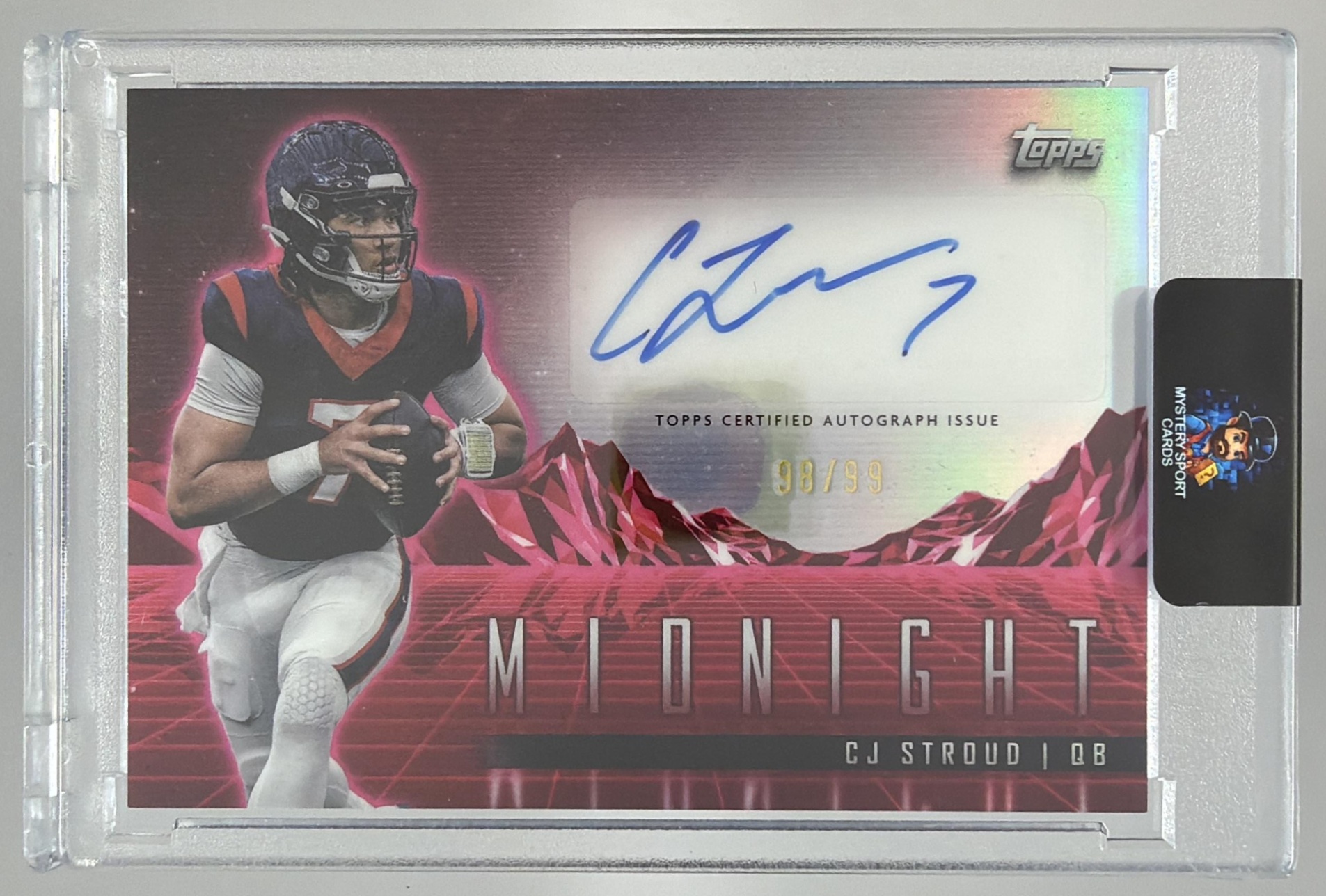 Card image for 2024 Topps Midnight CJ Stroud Horizon Signatures Twilight /99 #HZS-CS Auto Texans