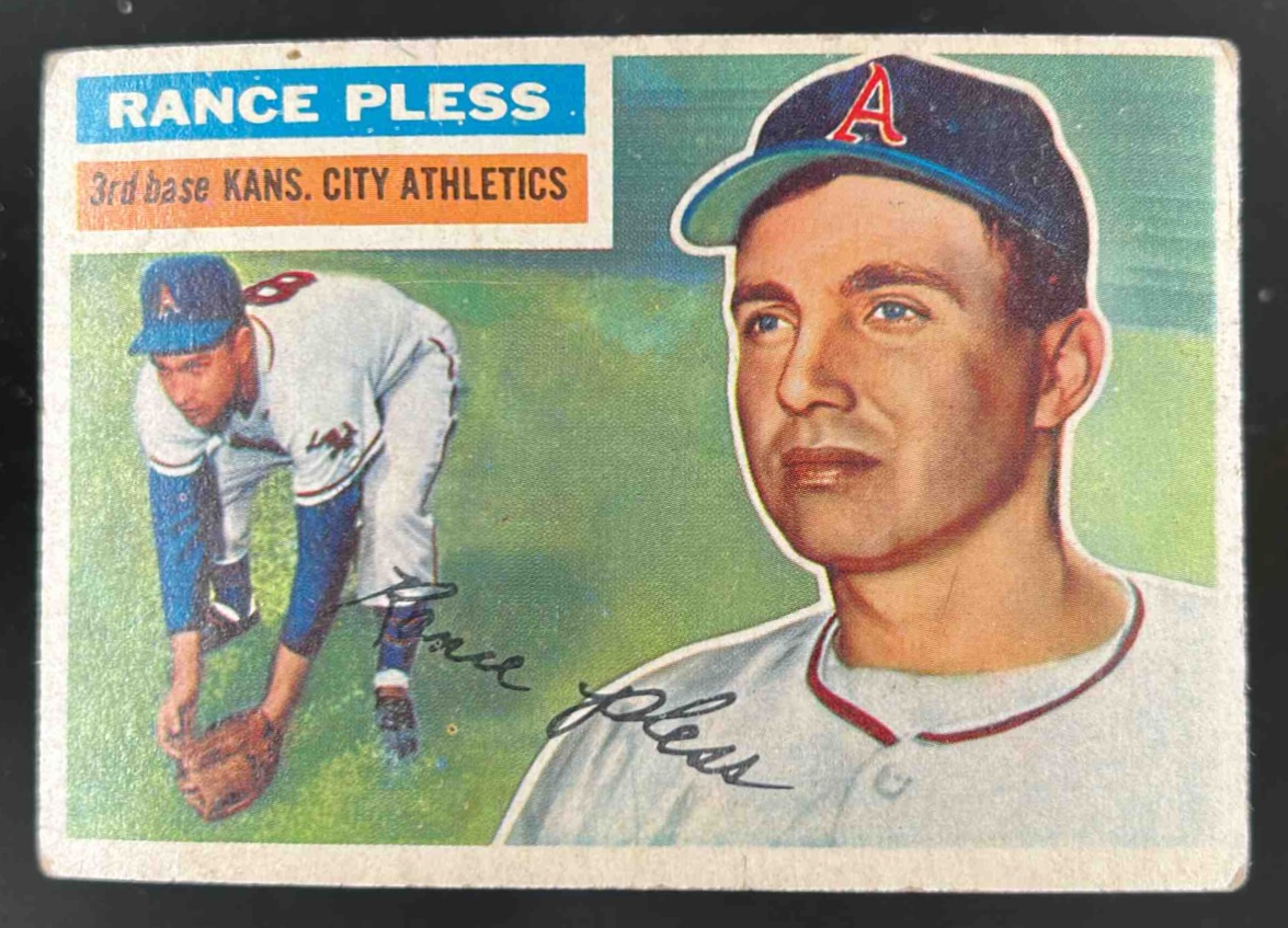 Card image for 1956 TOPPS BASEBALL RANCE PLESS #339 RC