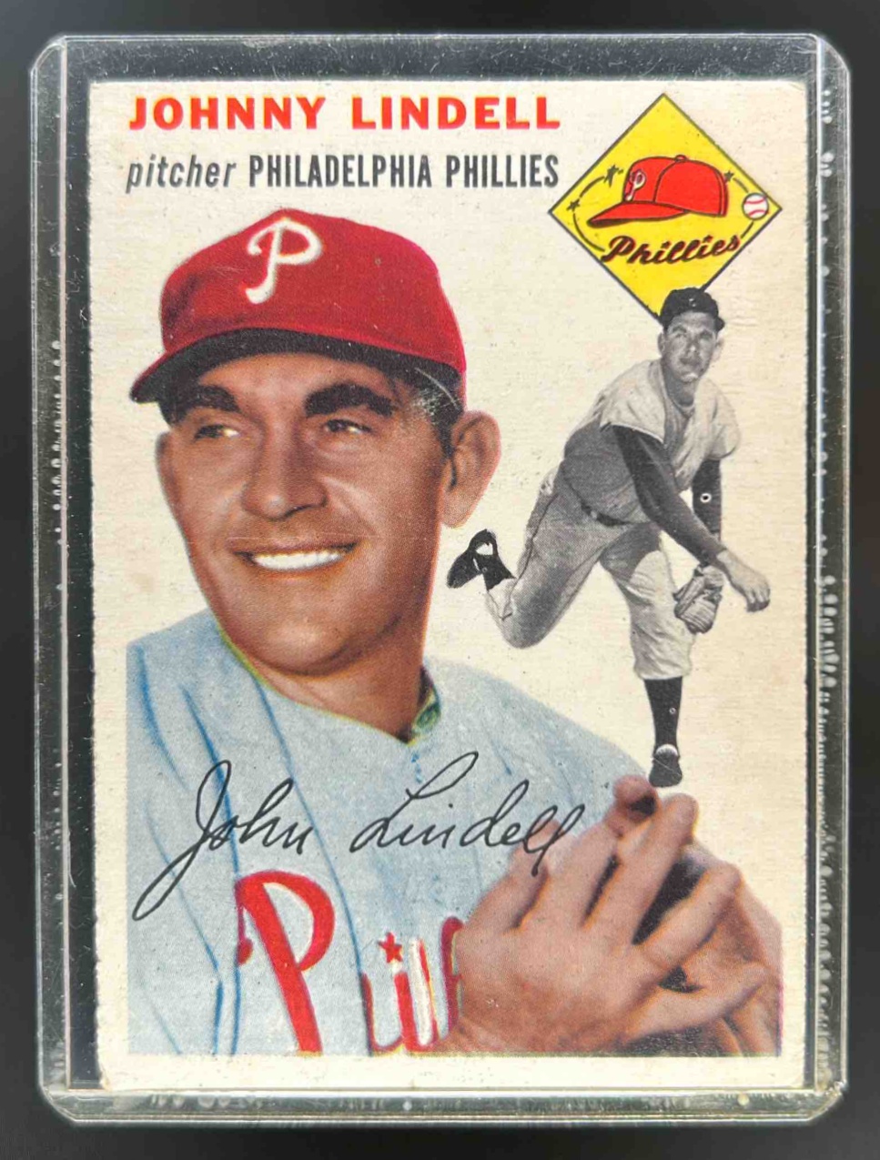 Card image for 1954 TOPPS BASEBALL JOHNNY LINDELL #51 PHILADELPHIA PHILLIES