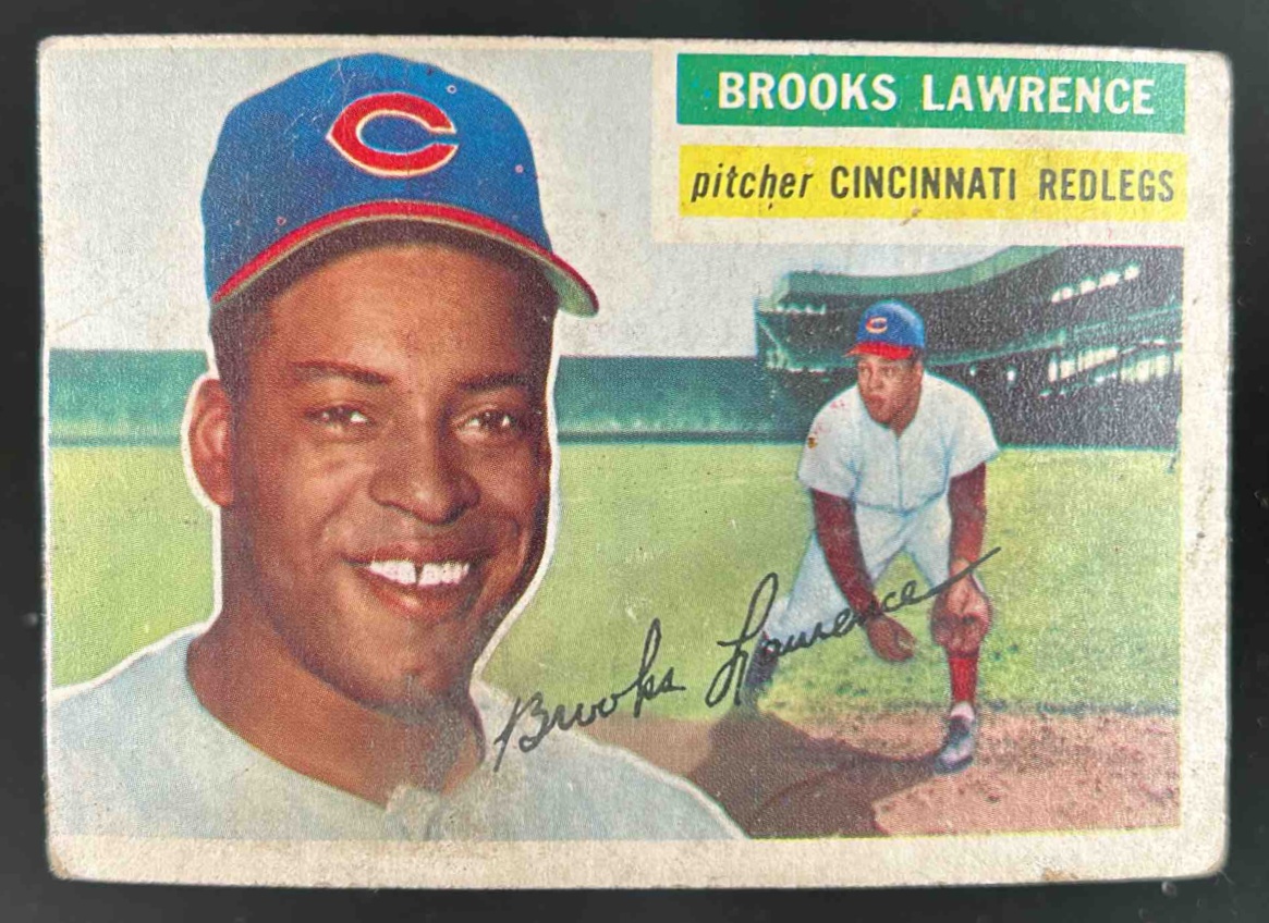 Card image for 1956 TOPPS BASEBALL BROOKS LAWRENCE #305