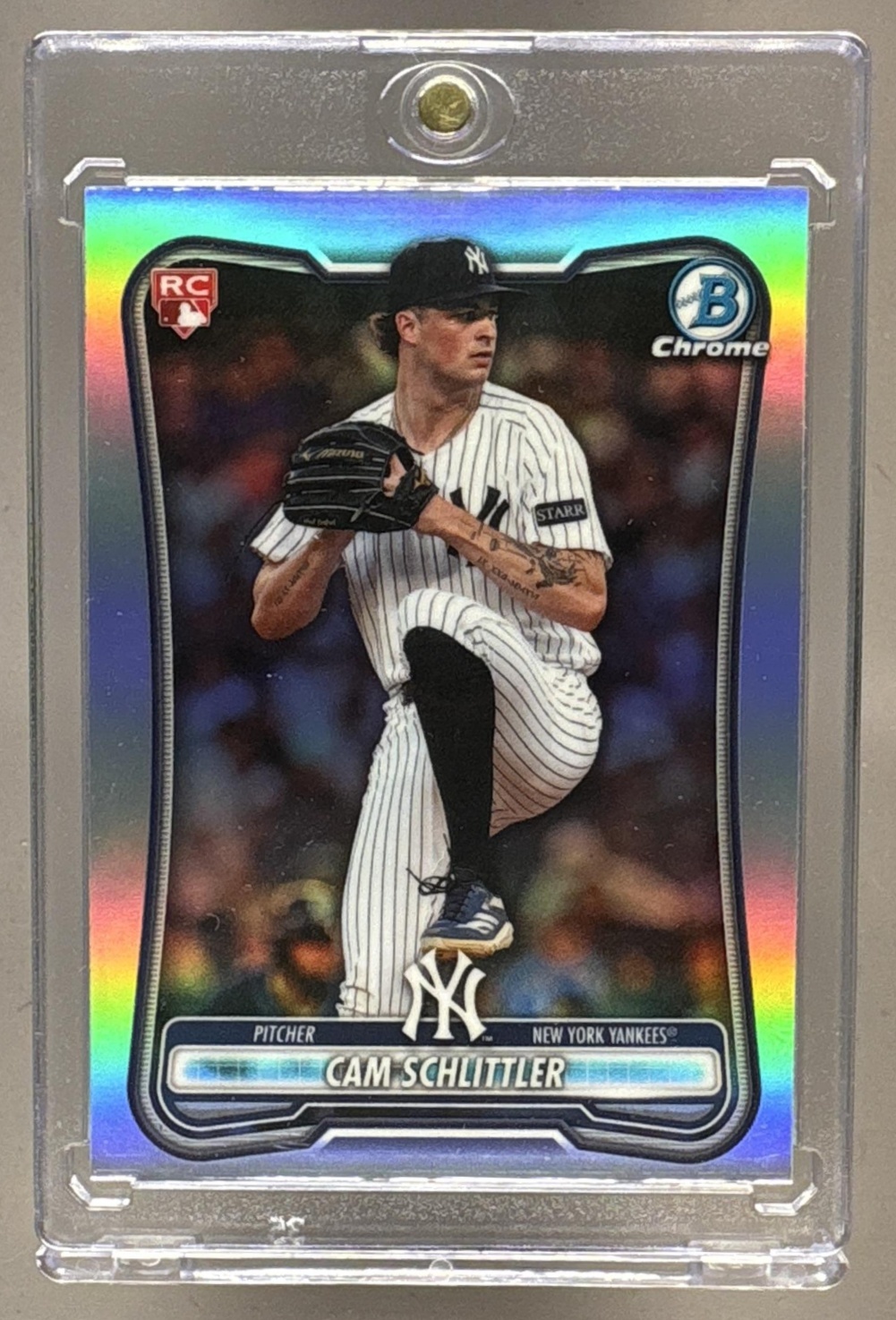 2026 BOWMAN CAM SCHLITTLER #53 CHROME ROOKIE RED RC VARIATION YANKEES