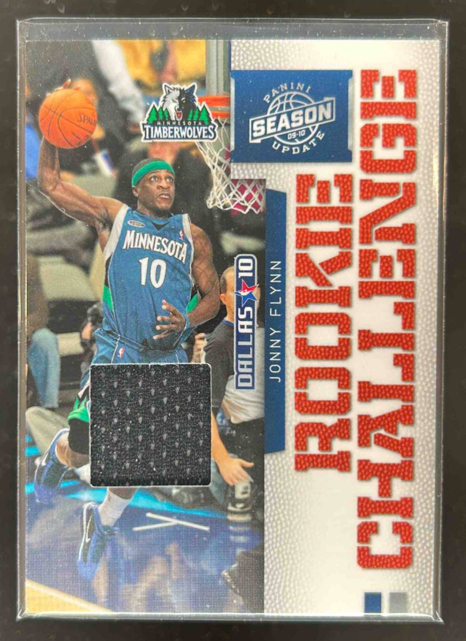 Card image for 2009-10 Panini Season Update Jonny Flynn Rookie Challenge Jerseys #10 RC Rookie