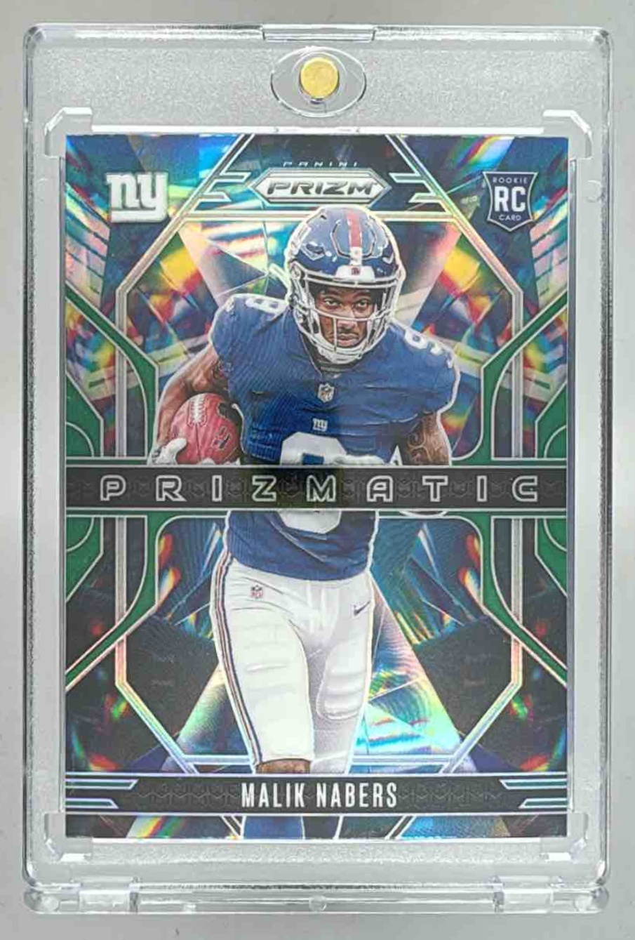 Card image for 2024 Panini Football Prizm Malik Nabers Prizmatic #13 RC New York Giants